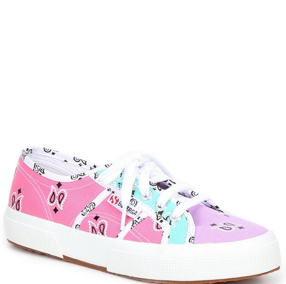 Superga Bandana Mix Print Canvas Shoes - Picture 1 of 4